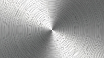 Brushed Metal Circular Texture Background – Silver Steel Swirl Pattern Design