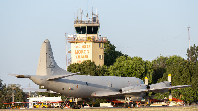 Moron, Spain - 20 Apr 23: Military Aircraft at Mor&oacute;n Air Base