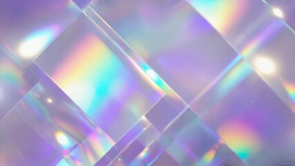Abstract iridescent light prism play with reflections and vibrant colors of rainbows and refractions - Powered by Adobe