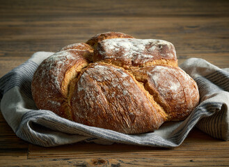 freshly baked bread