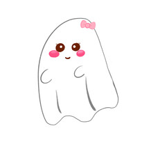 Halloween Ghost Cute Illustration