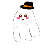 Halloween Ghost Cute Illustration