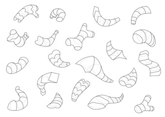 Random shapes with simple contour part 1