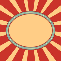 Vintage Circus Banner Frame 