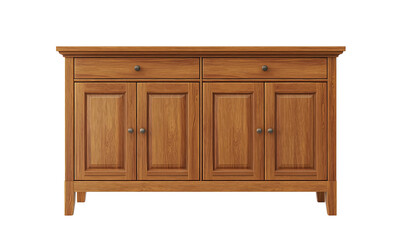 Elegant wooden sideboard home interior furniture display modern design front view stylish storage solutions