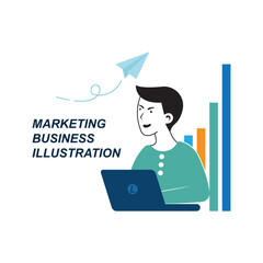 Marketing concept illustrations. Vector illustrations of digital marketing
