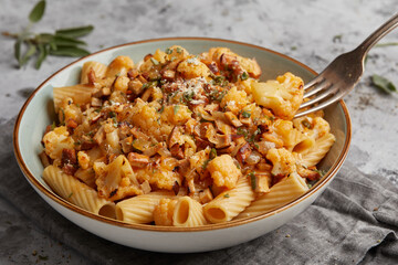 Pasta with sage and cauliflower