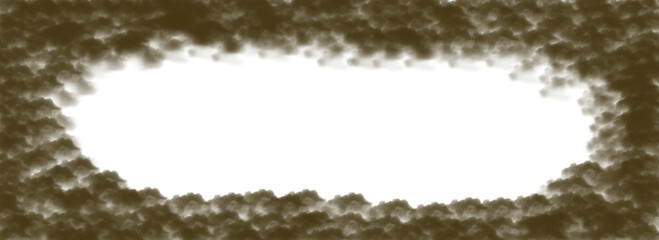 Mystical smoky portal framed by earthy textures and glowing ethereal light for fantasy themes