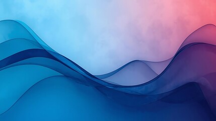 Abstract Blue and Pink Flowing Waves Background for Digital Art and Design