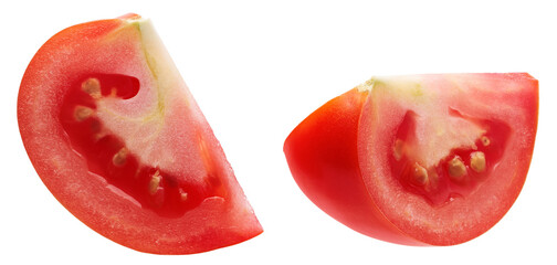 Tomato slice isolated