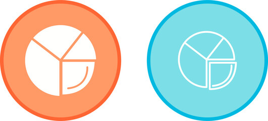 Pie Chart Analysis Vector Icon
