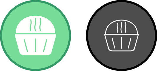 Cream Muffin Vector Icon
