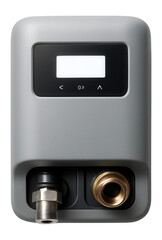 Fototapeta premium A wall-mounted compact pump station, perfect for small urban apartments needing better