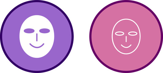 Ancient Face Mask Vector Icon