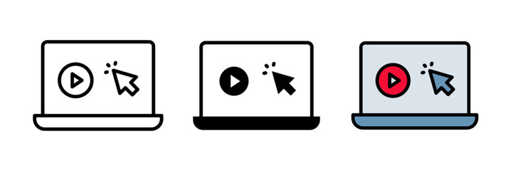 Tutorials icon on white background.