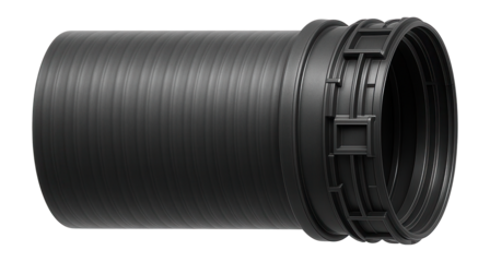 Double-walled drainage pipe with a locking joint system for secure suburban lawn