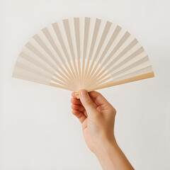 hand with fan