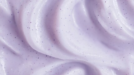 SEAMLESS background of light purple exfoliating scrub with beads, full frame texture, skincare product - beauty and spa concept.