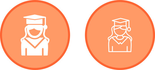 Female Graduate Vector Icon