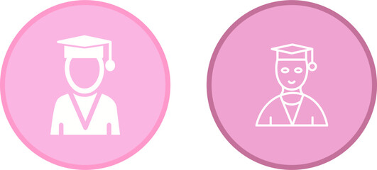 Male Graduate Vector Icon