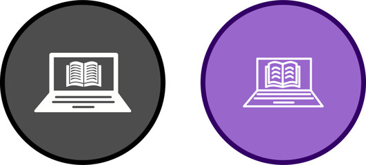 Online Books Vector Icon