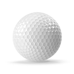 White Golf Ball with Dimples
