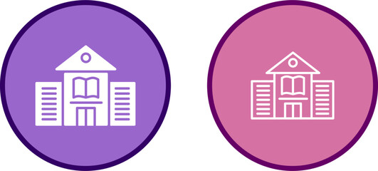 Library Building Vector Icon