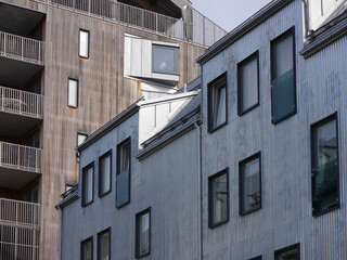 Low angle view of brick building