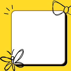 Yellow Butterfly Note