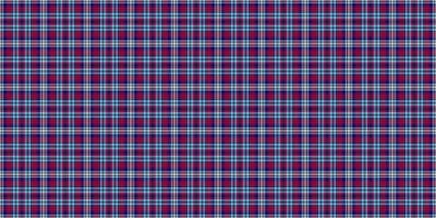 Classic plaid pattern featuring interwoven hues of blue and burgundy. A versatile textile ideal for backgrounds, apparel, or cozy design projects.