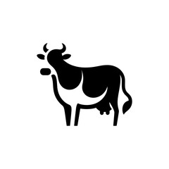 Minimalist Cow Silhouette A Timeless Symbol of Agriculture