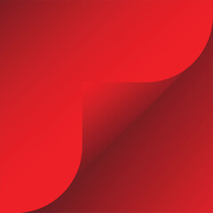 A smooth, curved red shape against a darker red background