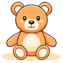 Obraz premium Cute Cartoon Teddy Bear Illustration
