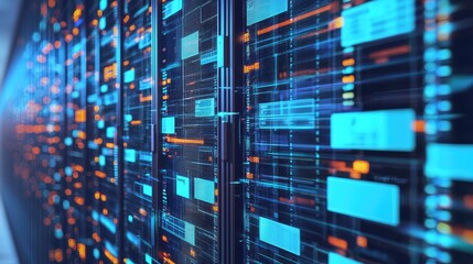 Obraz premium A file system on a computer with folders neatly organized on the screen