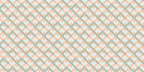 Elegant geometric pattern in soft peach and sage green.  Perfect for textile design, website backgrounds, or stationery.  This subtle yet sophisticated design evokes a sense of calm and order.