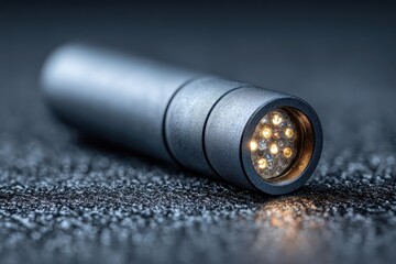 Close Up View of a Small Optical Sensor With LEDs