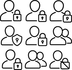 user profile privacy settings icon