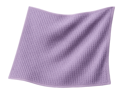 Soft lavender waffle-weave beach towel, perfect for packing on a cottage getaway.