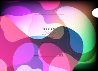 Flat vector. Minimal geometric background. Dynamic shapes composition. Eps10 vector.