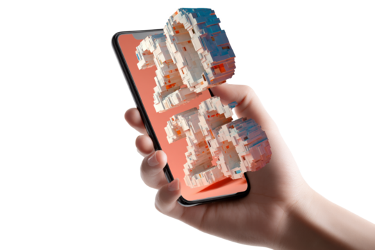 Futuristic 2026 Digital Concept on Smartphone