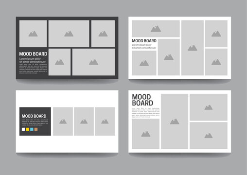 Mood Board Presentation Template, image board