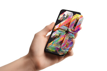 Futuristic 2026 Digital Concept on Smartphone