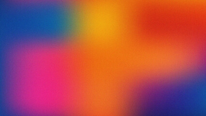 Vibrant abstract gradient background with orange pink blue and yellow blur texture creating a colorful modern design ideal for digital art, posters, web templates, and creative graphic projects