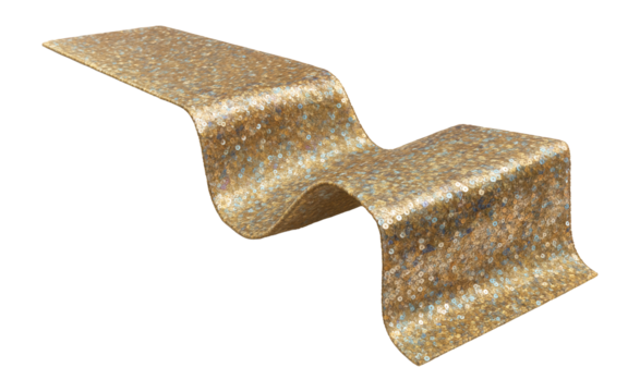 Sparkling sequin table runner ideal for festive party decor.