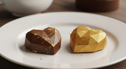Gilded Chocolate Heart