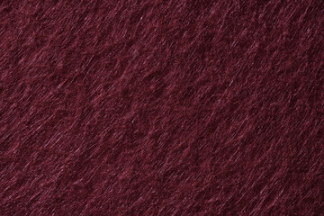 Close-Up of Burgundy Felt Fabric with Soft Fuzzy Texture