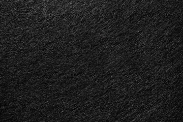 Closeup of Black Felt Fabric Texture with Soft Fiber Surface