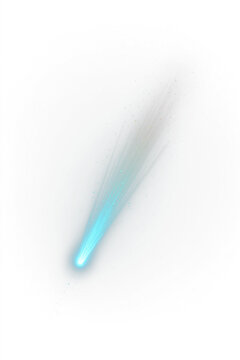 Fire and ice comet light trail PNG. Abstract versus effect.