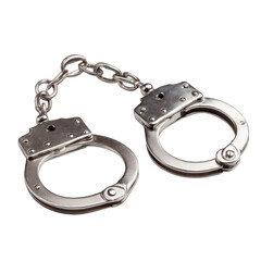 handcuffs on white background