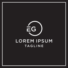 Obraz premium eg circle logo